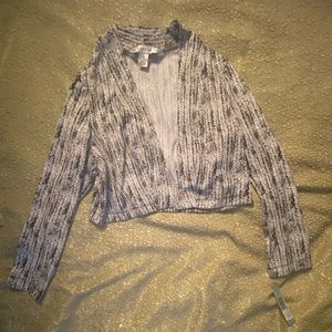Womans studio A size s black and white cardigan